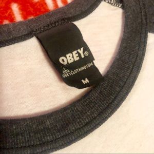 Obey Tops - NWOT Obey Baseball Tee Obey Tops - NWOT Obey Baseball Tee